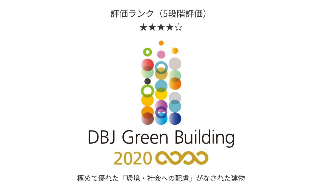 DBJ Green Building 2020 極めて優れた「環境・社会への配慮」がなされた建物